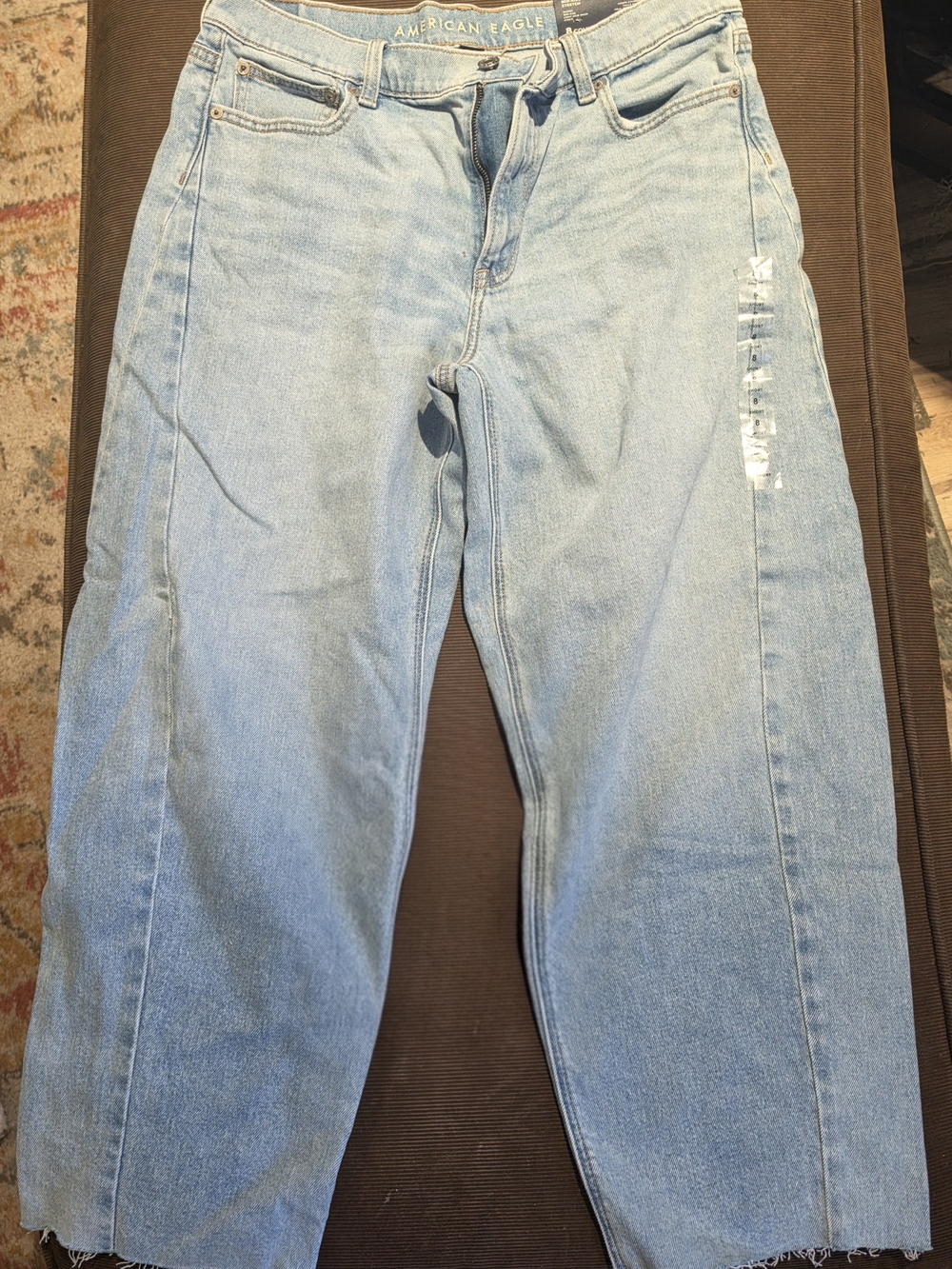 American Eagle Light Blue Barrel Leg Jeans